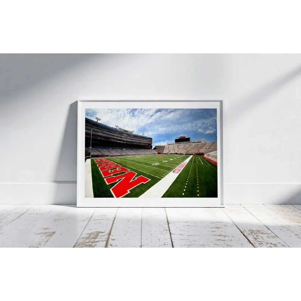 Nebraska Husker Memorial Stadium Wall Art, Home Decor Photography Size 11x14 - Picture 2 of 4